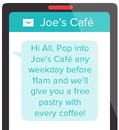 online sms marketing service for cafes, restaurants and takeaways